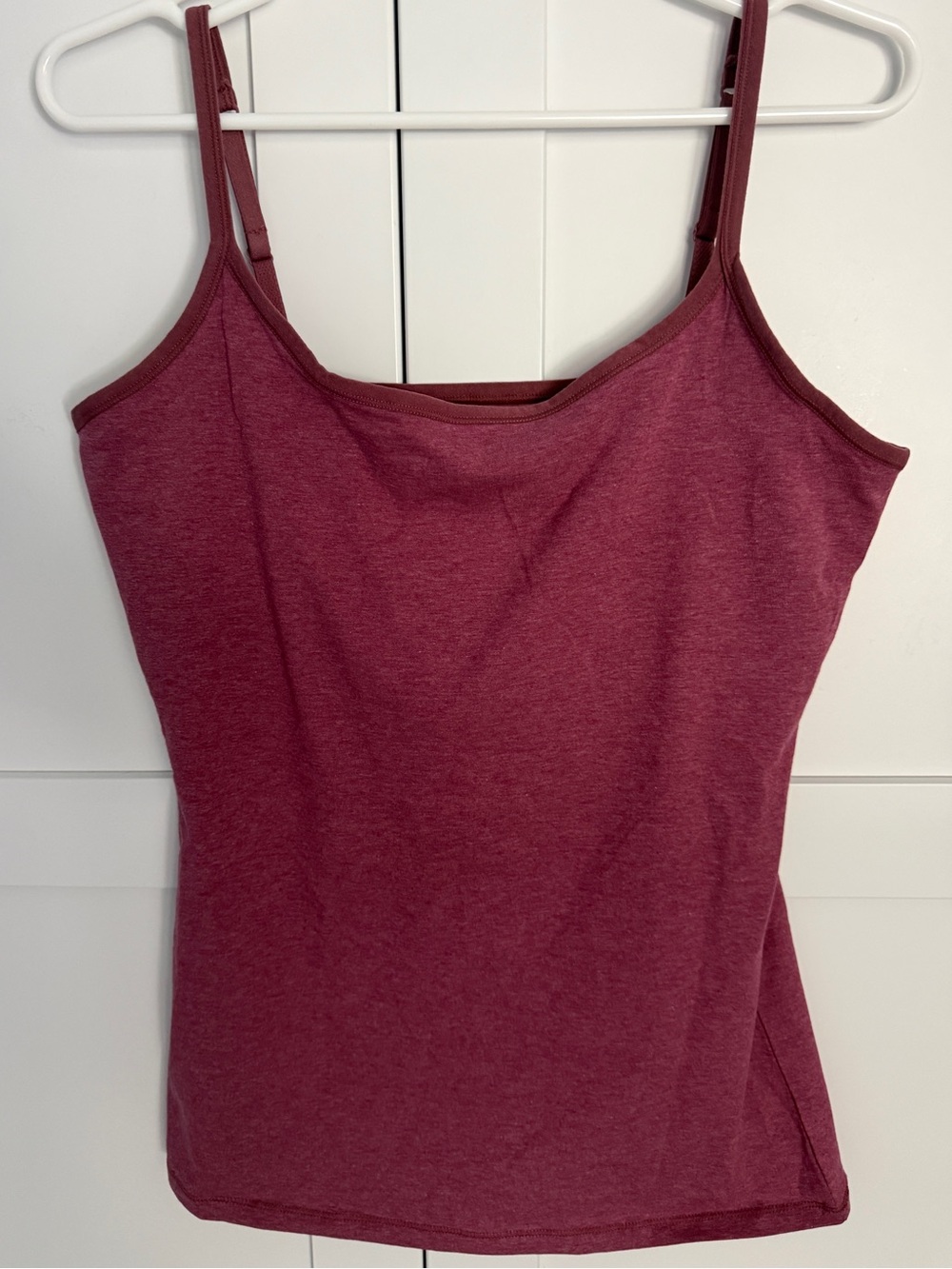 Pact Organic Everyday Shelf Bra Camisole Mauve Heather size large